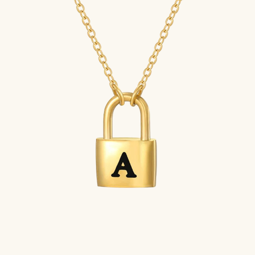 Initial Lock Kette Buchstabe A - Fascina