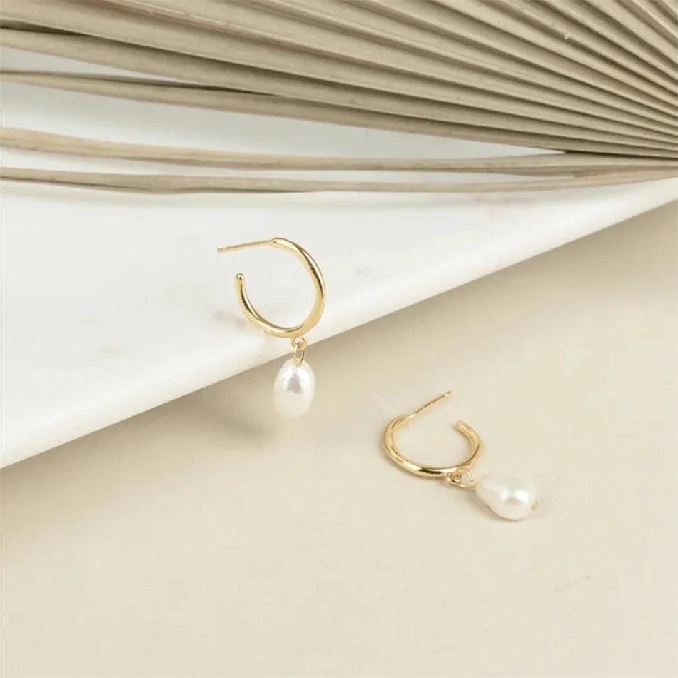 Pearl Hoop Ohrringe - Fascina