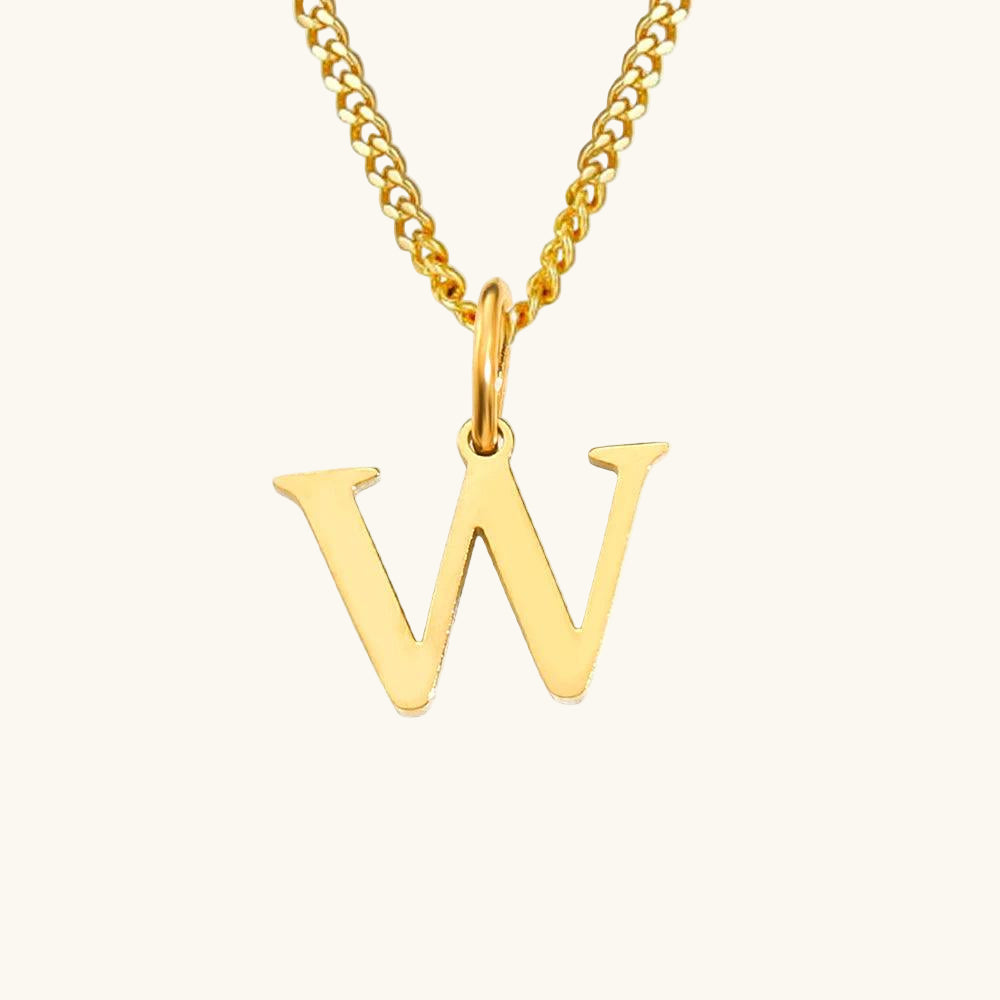 Initial Essence Kette Buchstabe W - Fascina