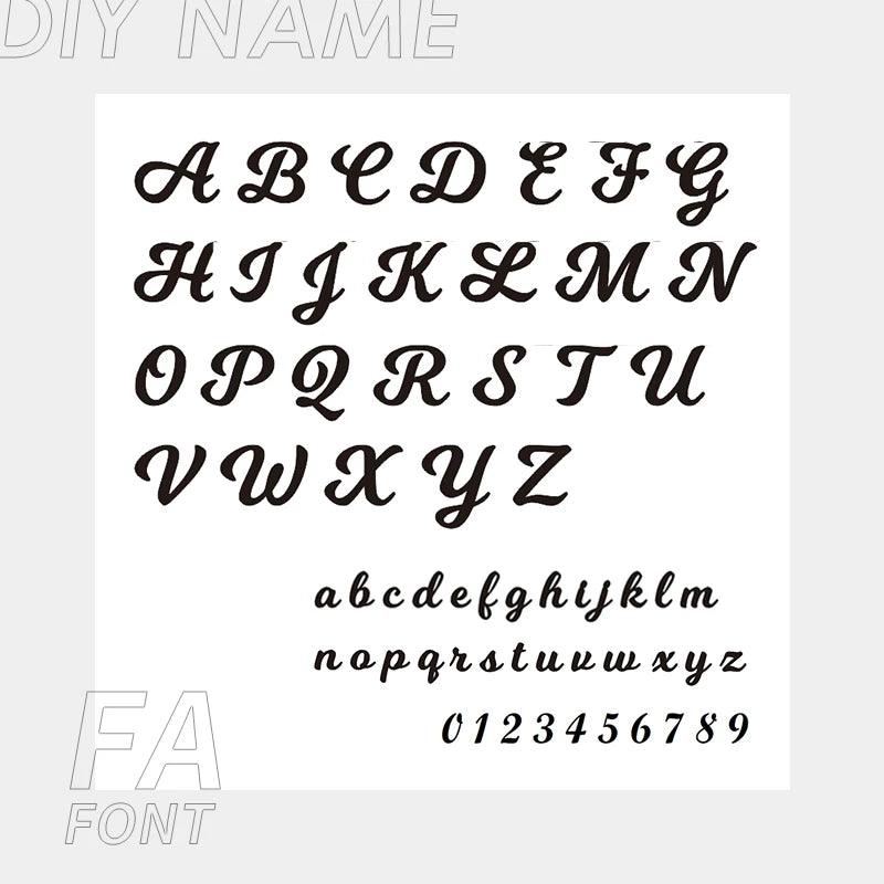 Personalized Pearl Kette FA Schriftart - Fascina