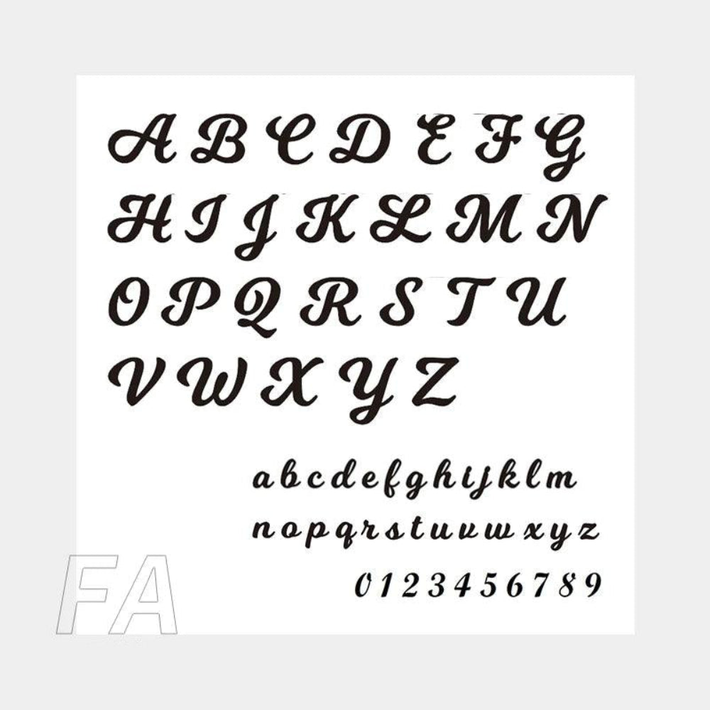 Personalized Pearl Kette FA Schriftart - Fascina