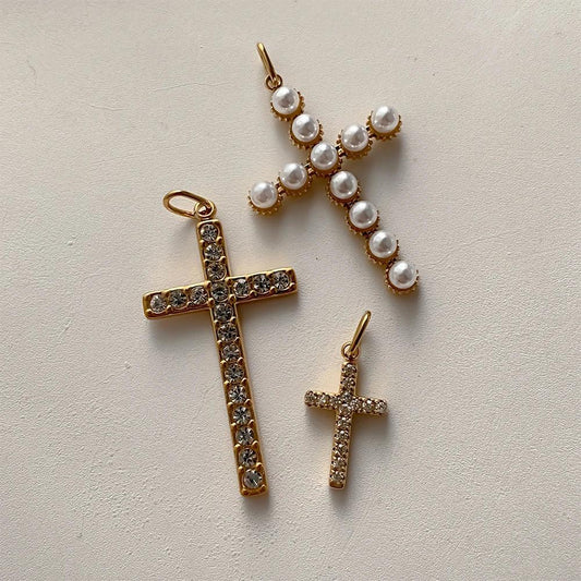 Kreuz Anhänger Kreuz 01 / Gold – Fascina
