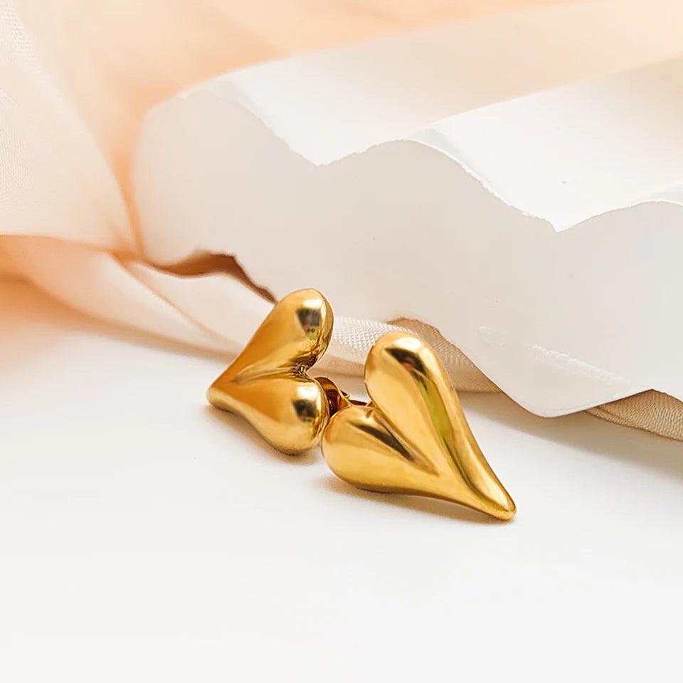 Heart Stud Ohrringe - Fascina