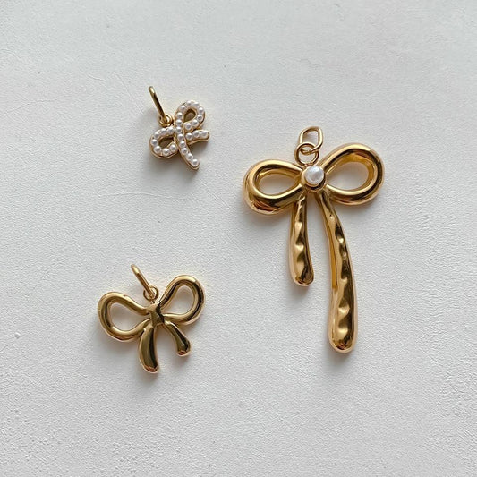 Schleifen Anhänger Schleife 01 / Gold – Fascina