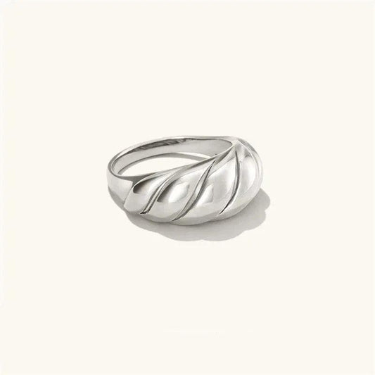 Croissant Ring Silber - Fascina