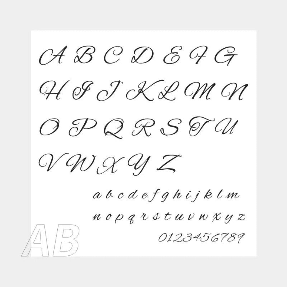 Personalized Pearl Kette AB Schriftart - Fascina