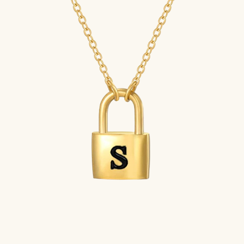Initial Lock Kette Buchstabe S - Fascina