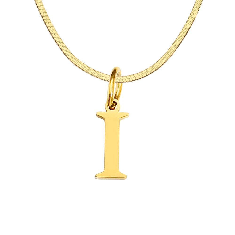 Initial Flat Snake Kette - Fascina