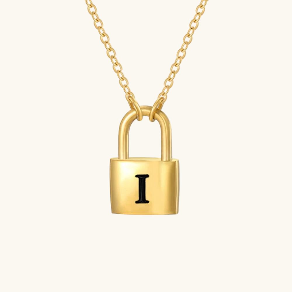 Initial Lock Kette Buchstabe I - Fascina