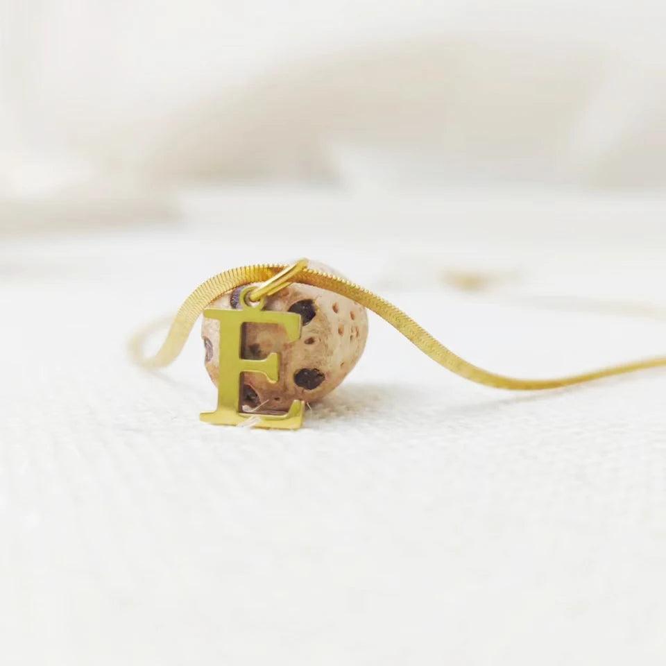 Initial Flat Snake Kette - Fascina