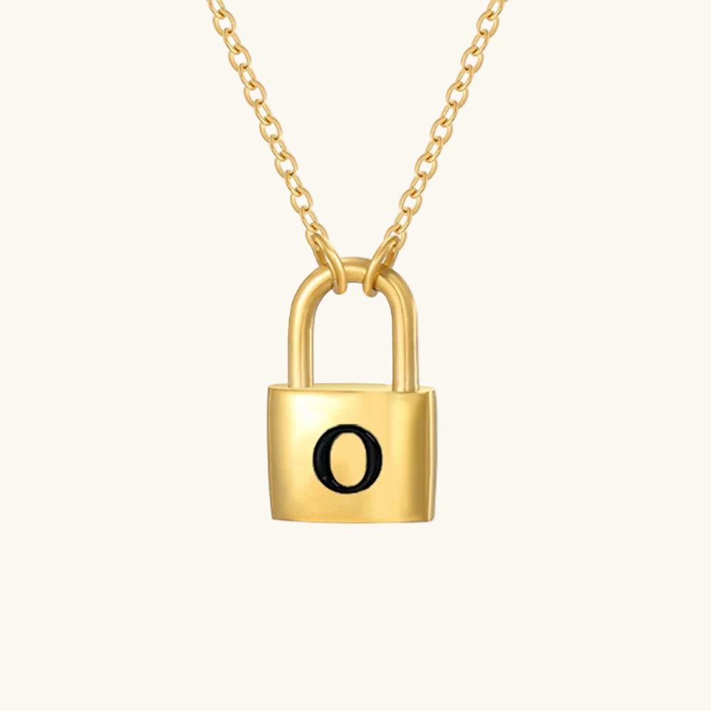 Initial Lock Kette Buchstabe O - Fascina