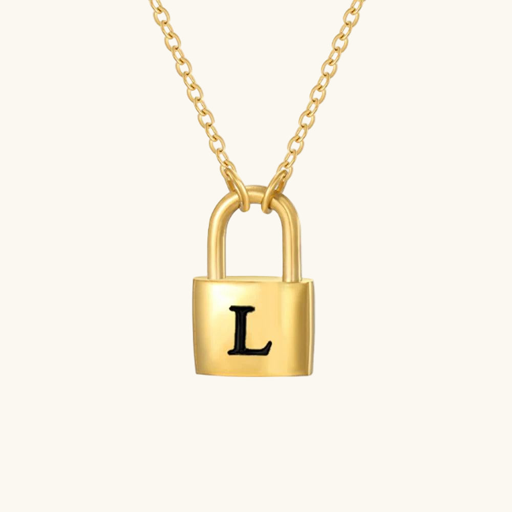 Initial Lock Kette Buchstabe L - Fascina