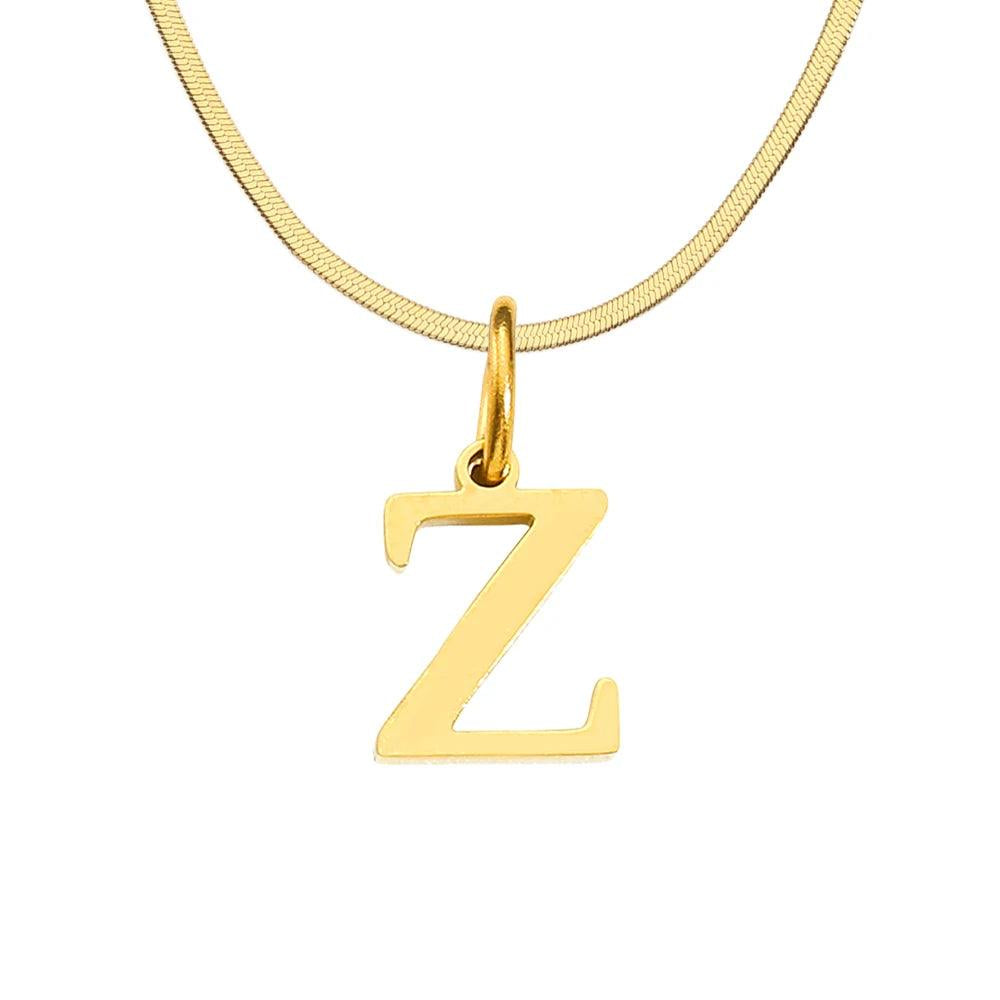 Initial Flat Snake Kette - Fascina