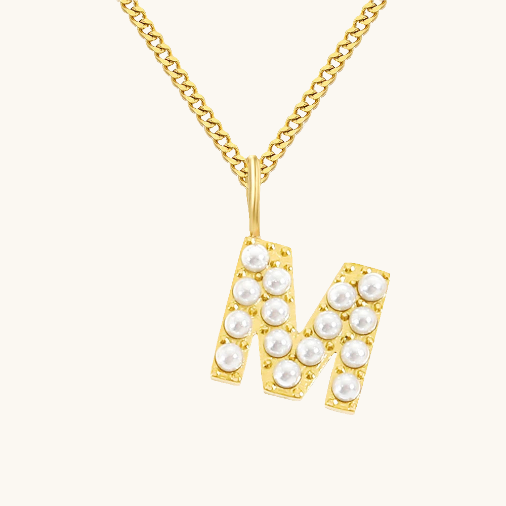 Initial Essence Pearl Kette