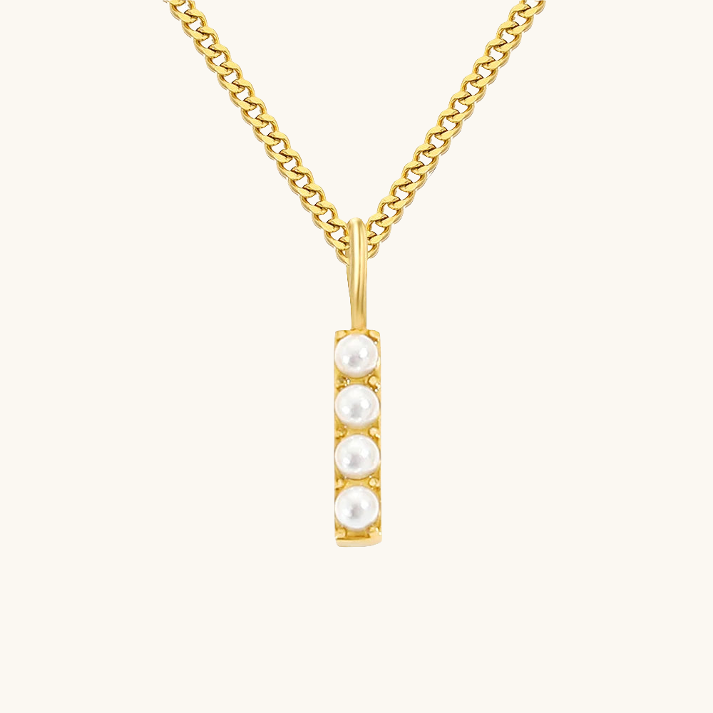 Initial Essence Pearl Kette
