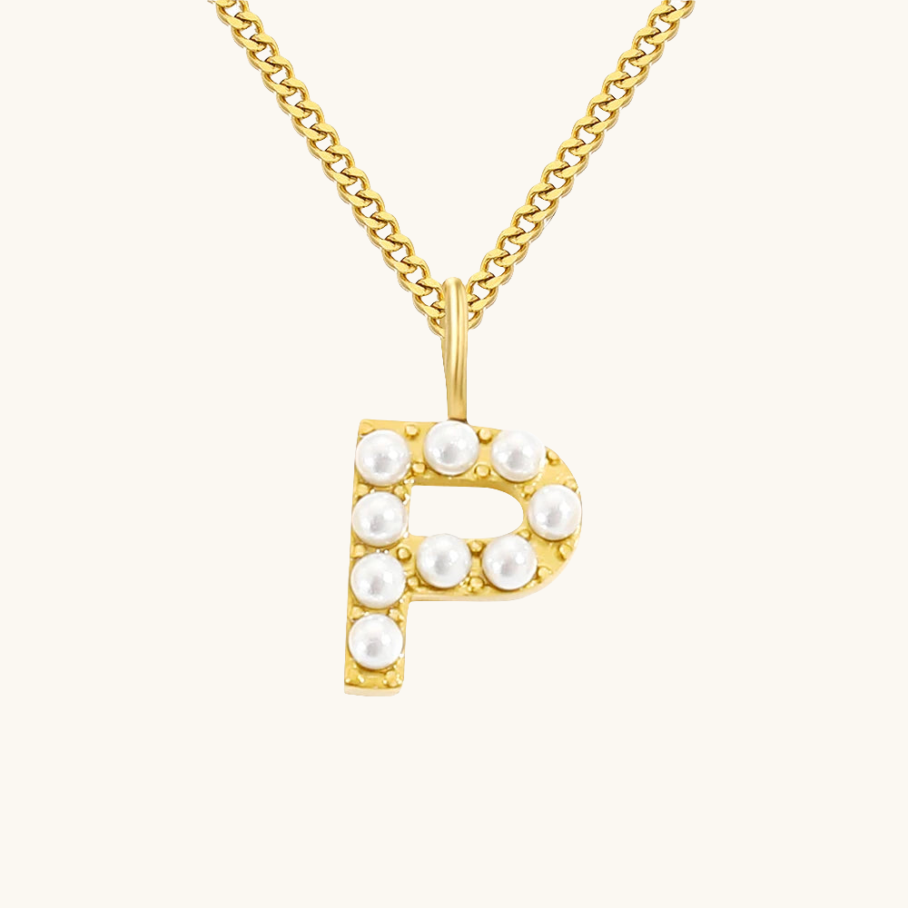 Initial Essence Pearl Kette