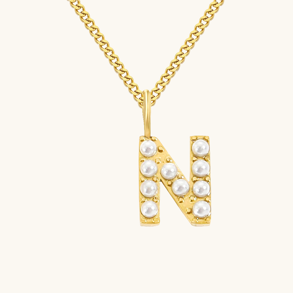 Initial Essence Pearl Kette