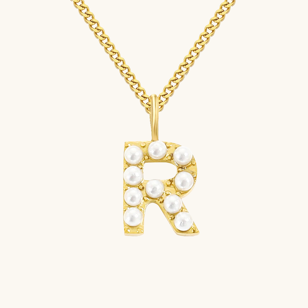 Initial Essence Pearl Kette