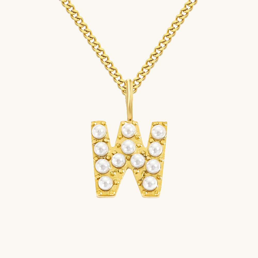 Initial Essence Pearl Kette