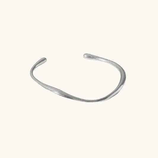Wave Elegance Armreif Silber – Fascina