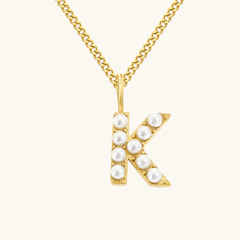 Initial Essence Pearl Kette