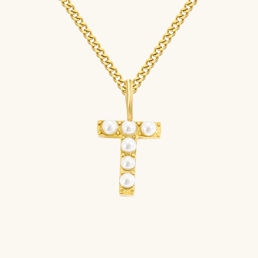 Initial Essence Pearl Kette