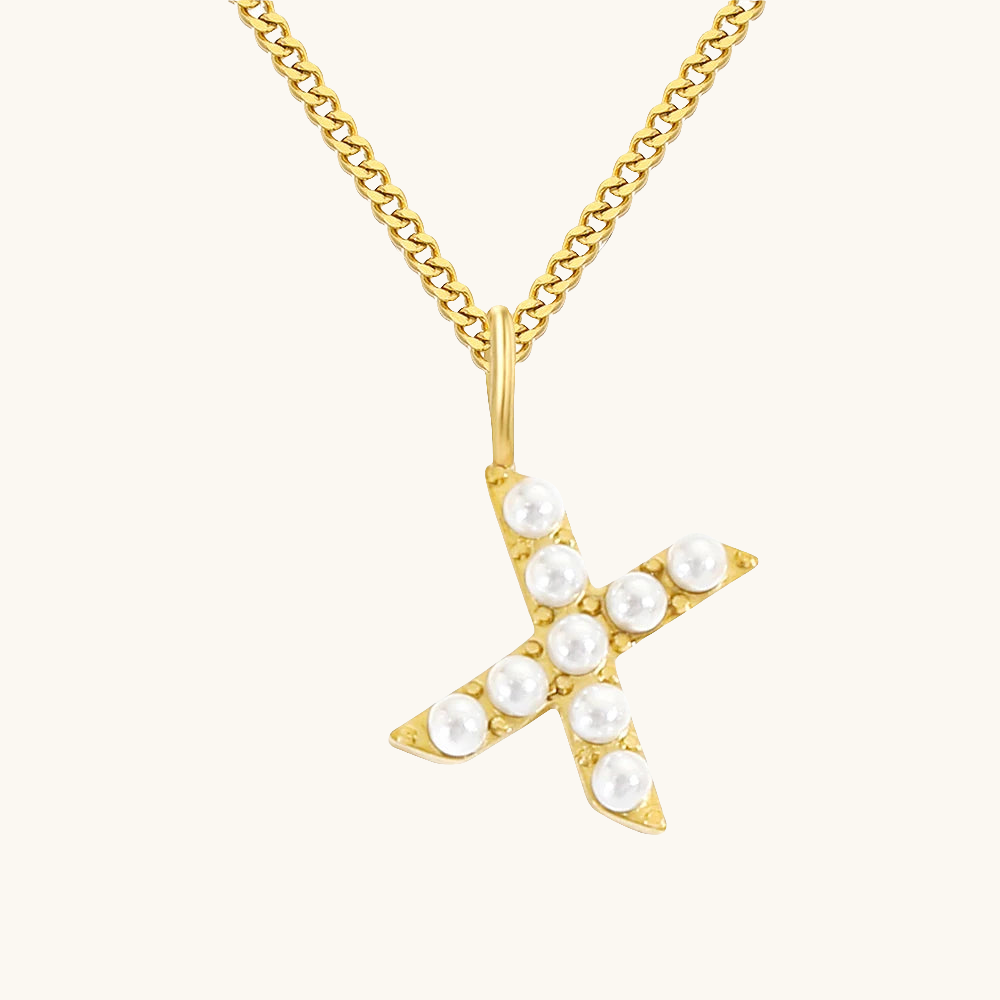 Initial Essence Pearl Kette