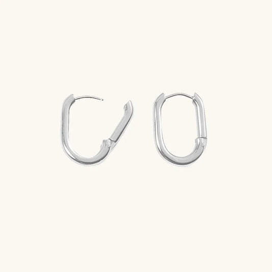Lock Stud Ohrringe Silber - Fascina