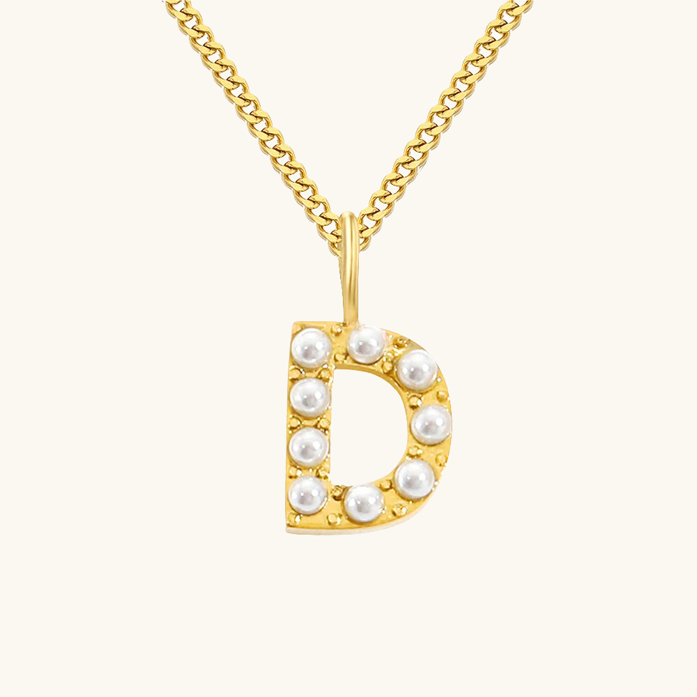 Initial Essence Pearl Kette