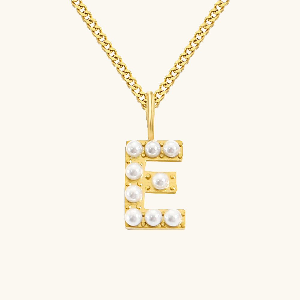 Initial Essence Pearl Kette