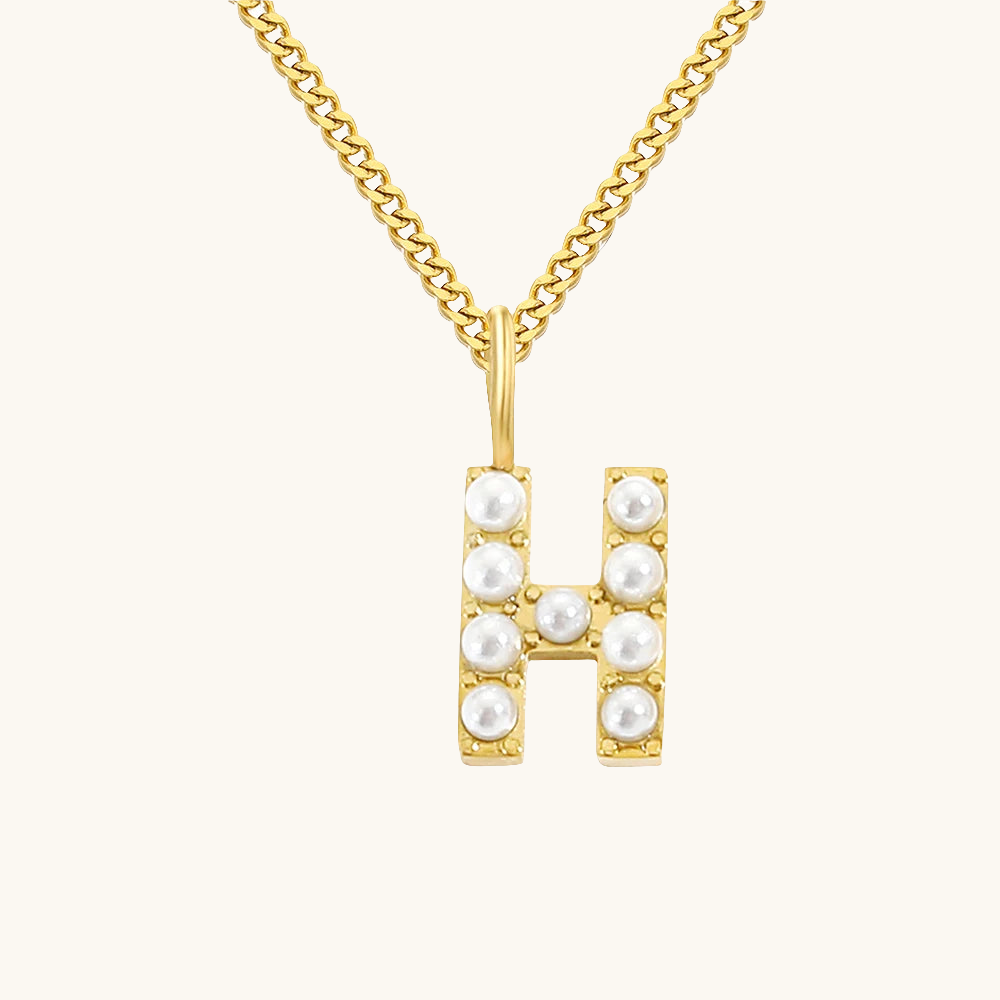 Initial Essence Pearl Kette