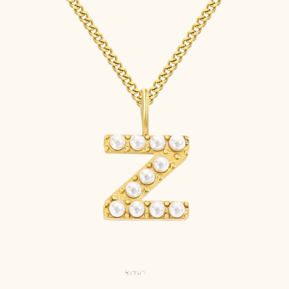 Initial Essence Pearl Kette