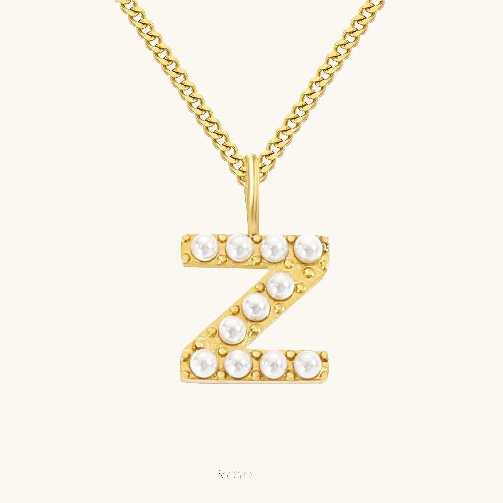 Initial Essence Pearl Kette Buchstabe Z - Fascina