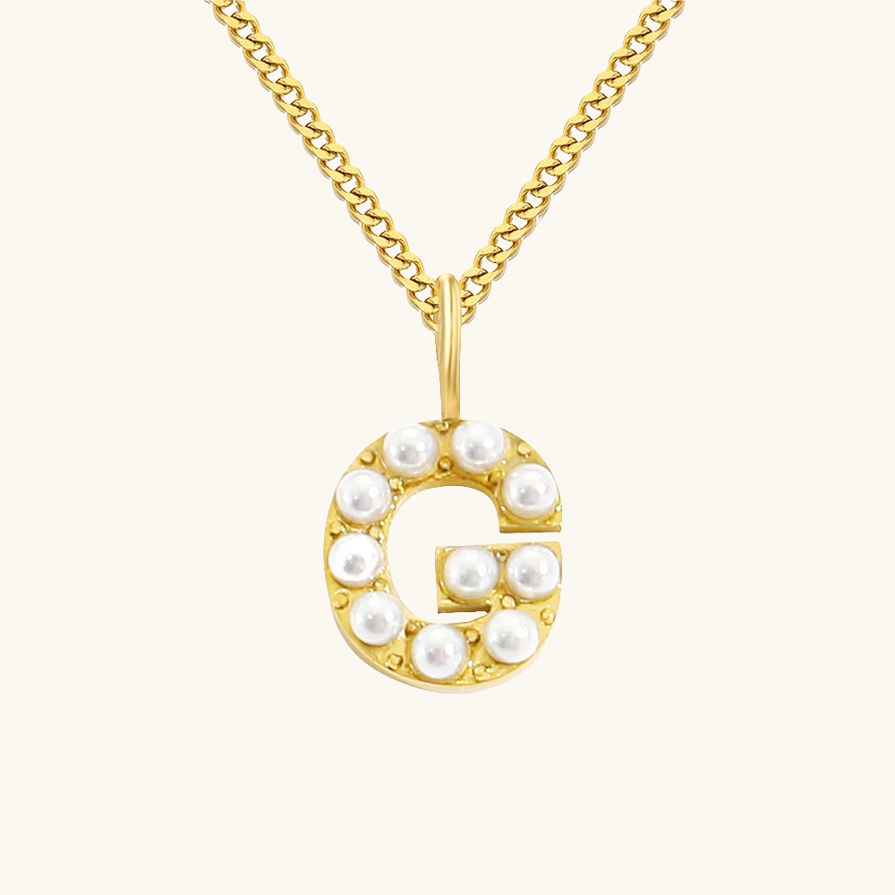 Initial Essence Pearl Kette