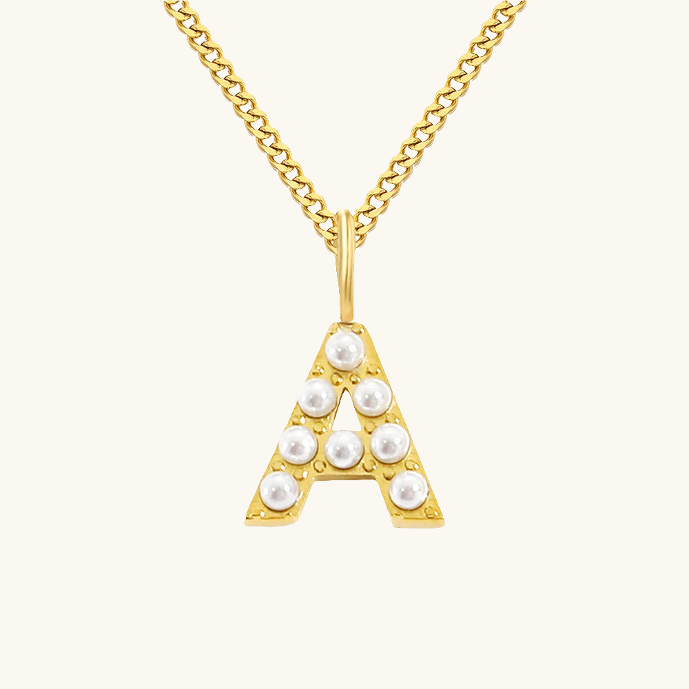 Initial Essence Pearl Kette