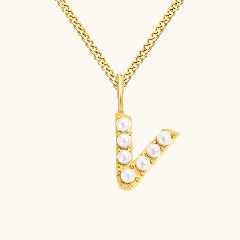 Initial Essence Pearl Kette