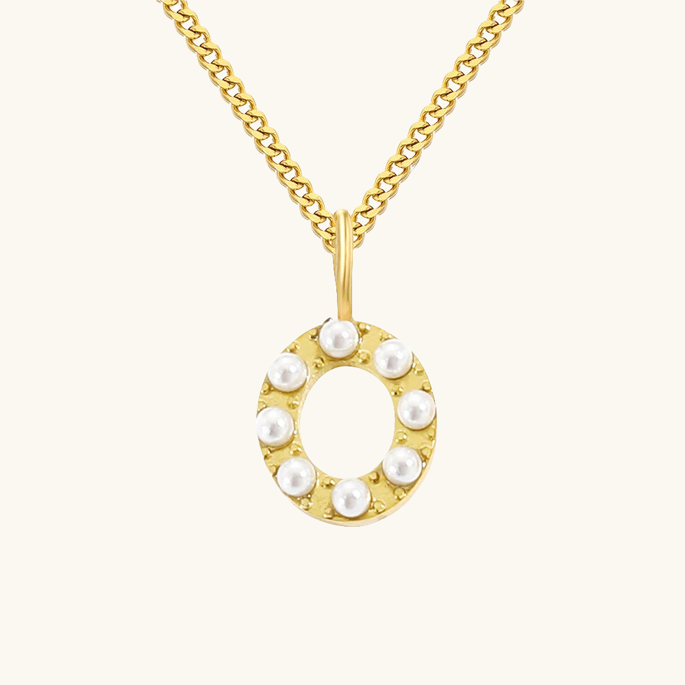 Initial Essence Pearl Kette