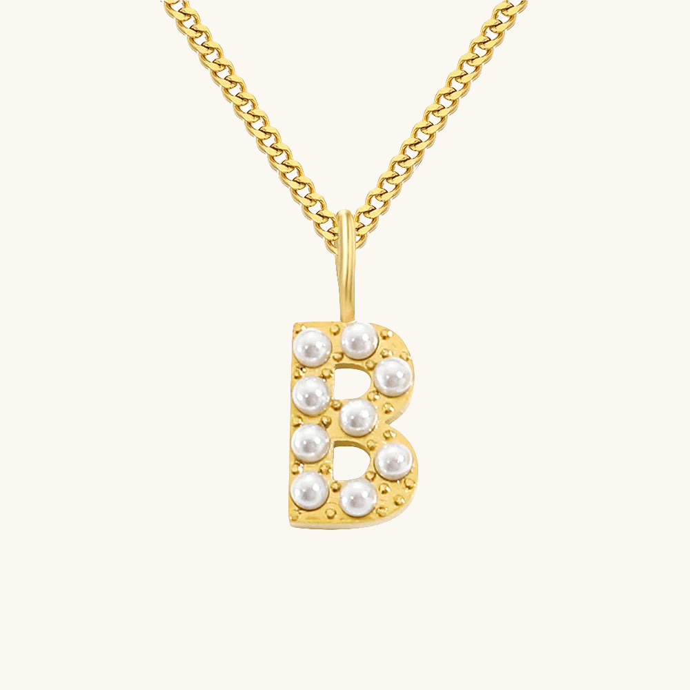 Initial Essence Pearl Kette