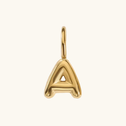 Ballon Buchstaben Anhänger Gold / A – Fascina