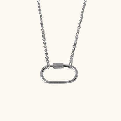Silber / Essence Karabiner Kette / 25x13 mm – Fascina