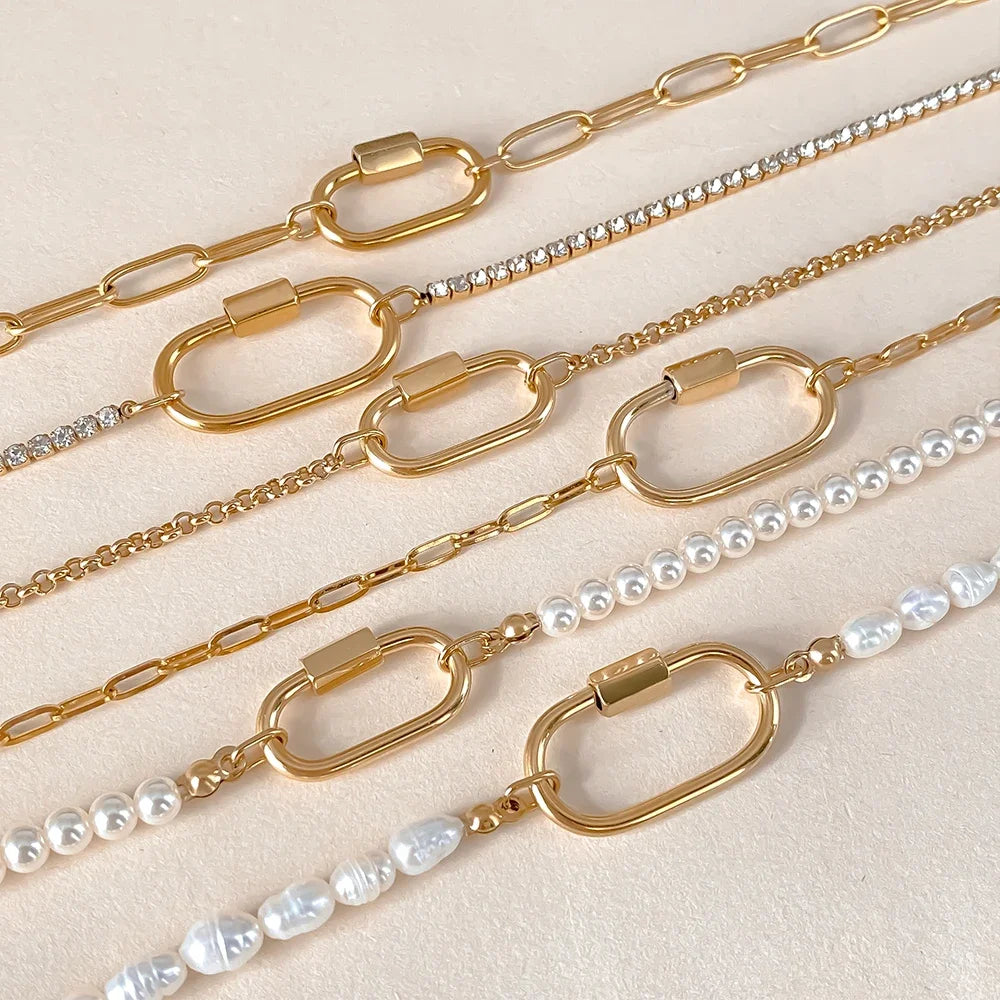 Karabiner Kette Gold – Fascina