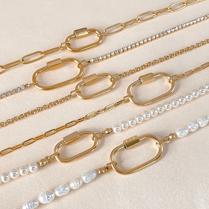 Karabiner Kette Gold – Fascina