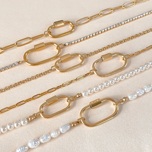 Karabiner Kette Gold – Fascina
