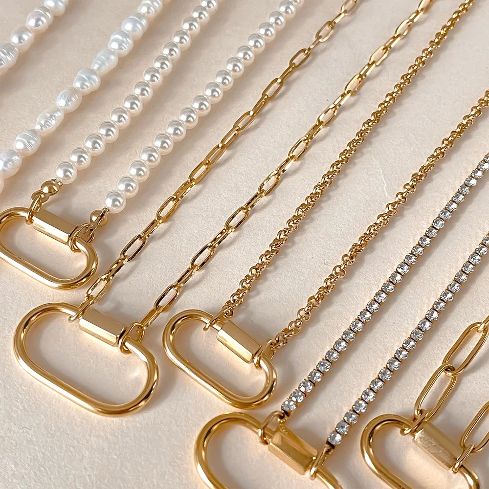 Karabiner Kette Gold – Fascina