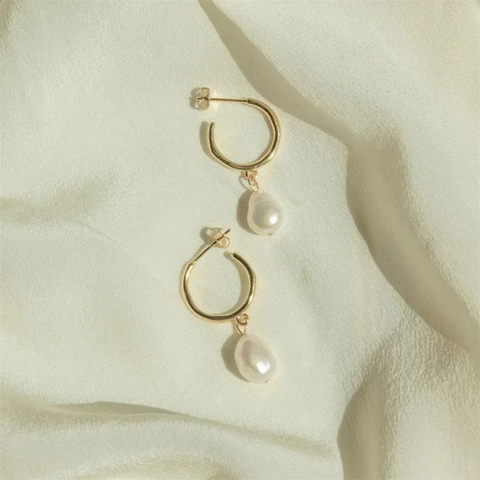 Pearl Hoop Ohrringe - Fascina