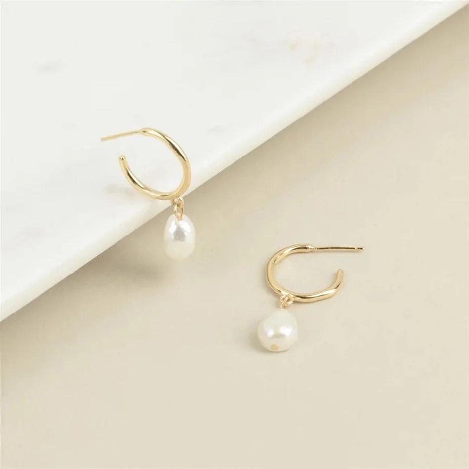 Pearl Hoop Ohrringe - Fascina
