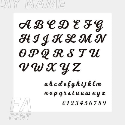 Personalized Pearl Kette FA Schriftart - Fascina
