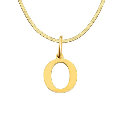 Initial Flat Snake Kette - Fascina