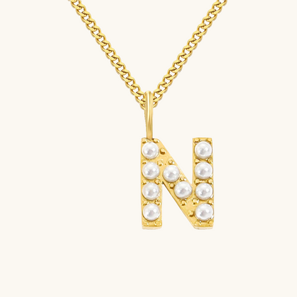 Initial Essence Pearl Kette