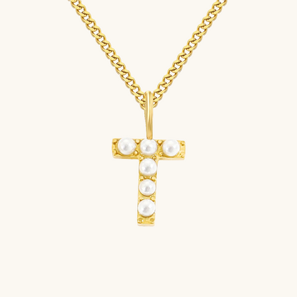 Initial Essence Pearl Kette